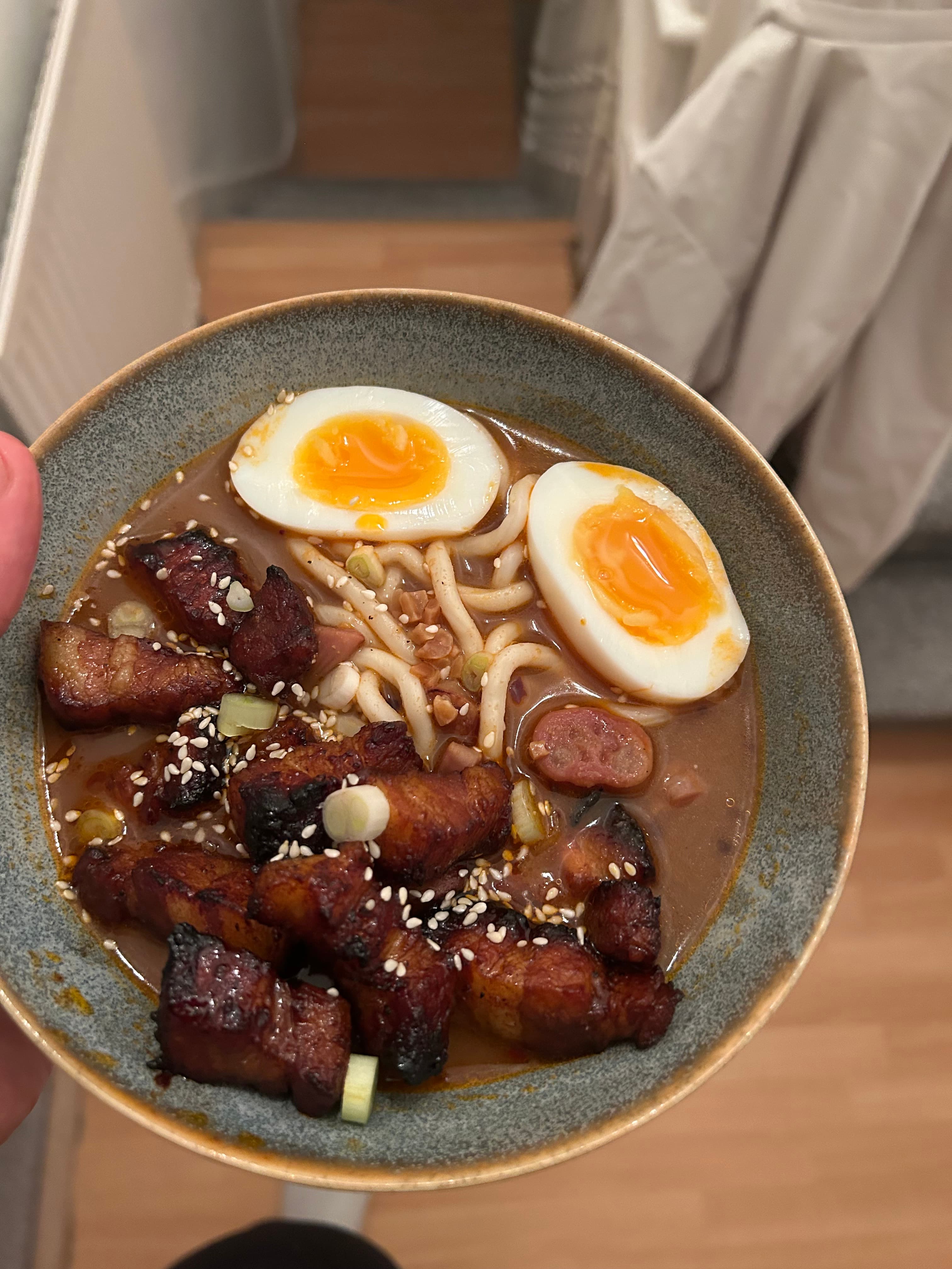 Pork Belly and Chinese sausage soy sauce ramen photo 1